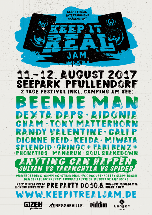 Party Flyer: Keep It Real Jam 2017 Festival am 10.08.2017 in Pfullendorf